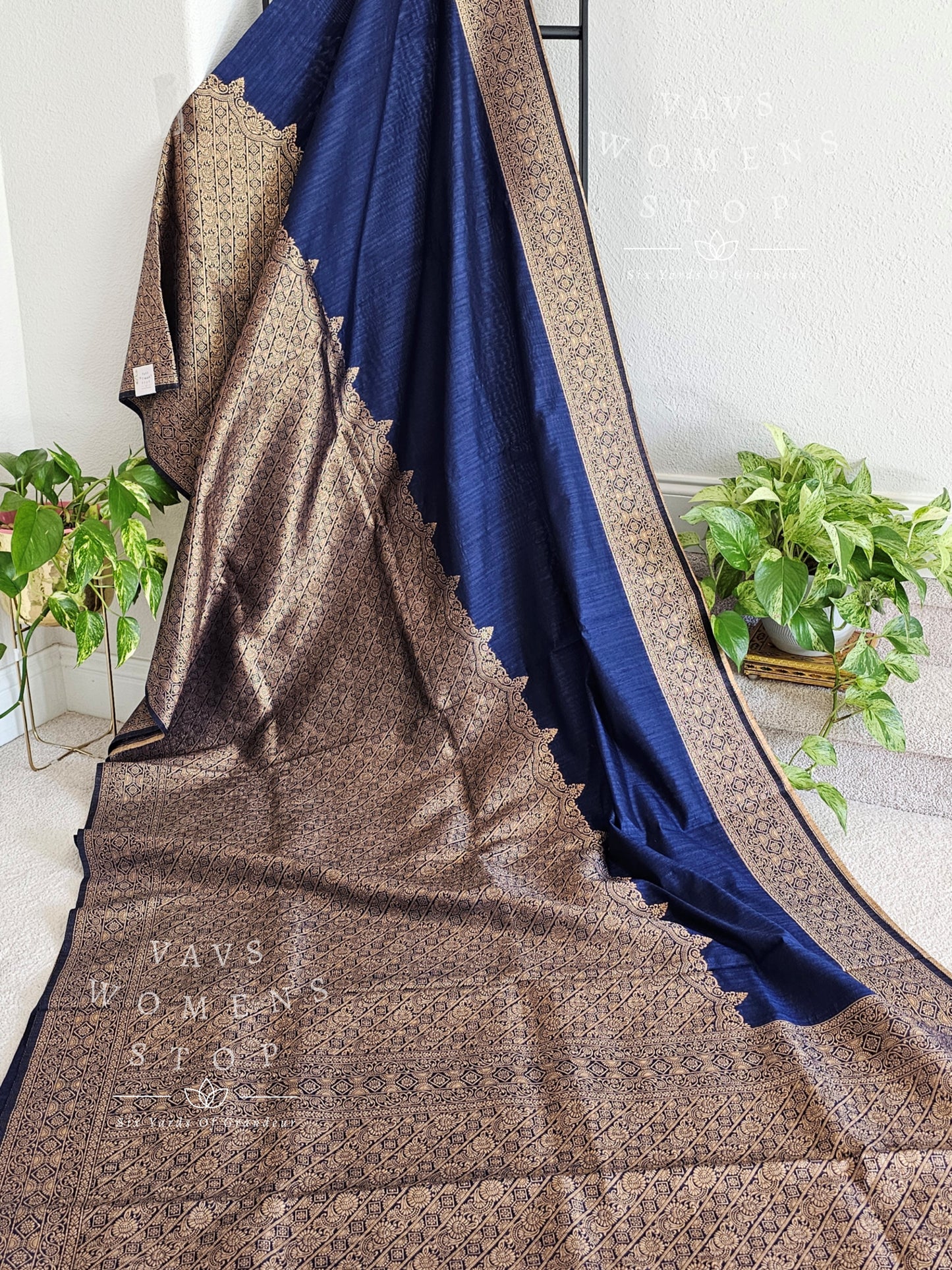 Fancy Semi Tussar Dupion Silk Raising Border Saree