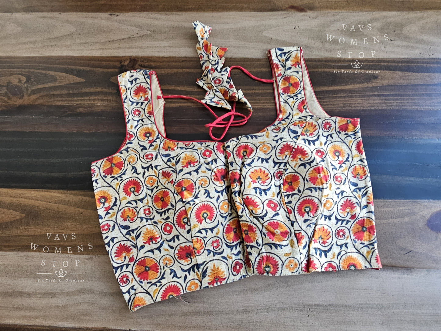 Floral Print Sleeveless Blouse