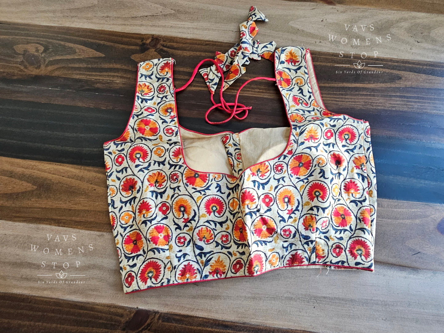 Floral Print Sleeveless Blouse