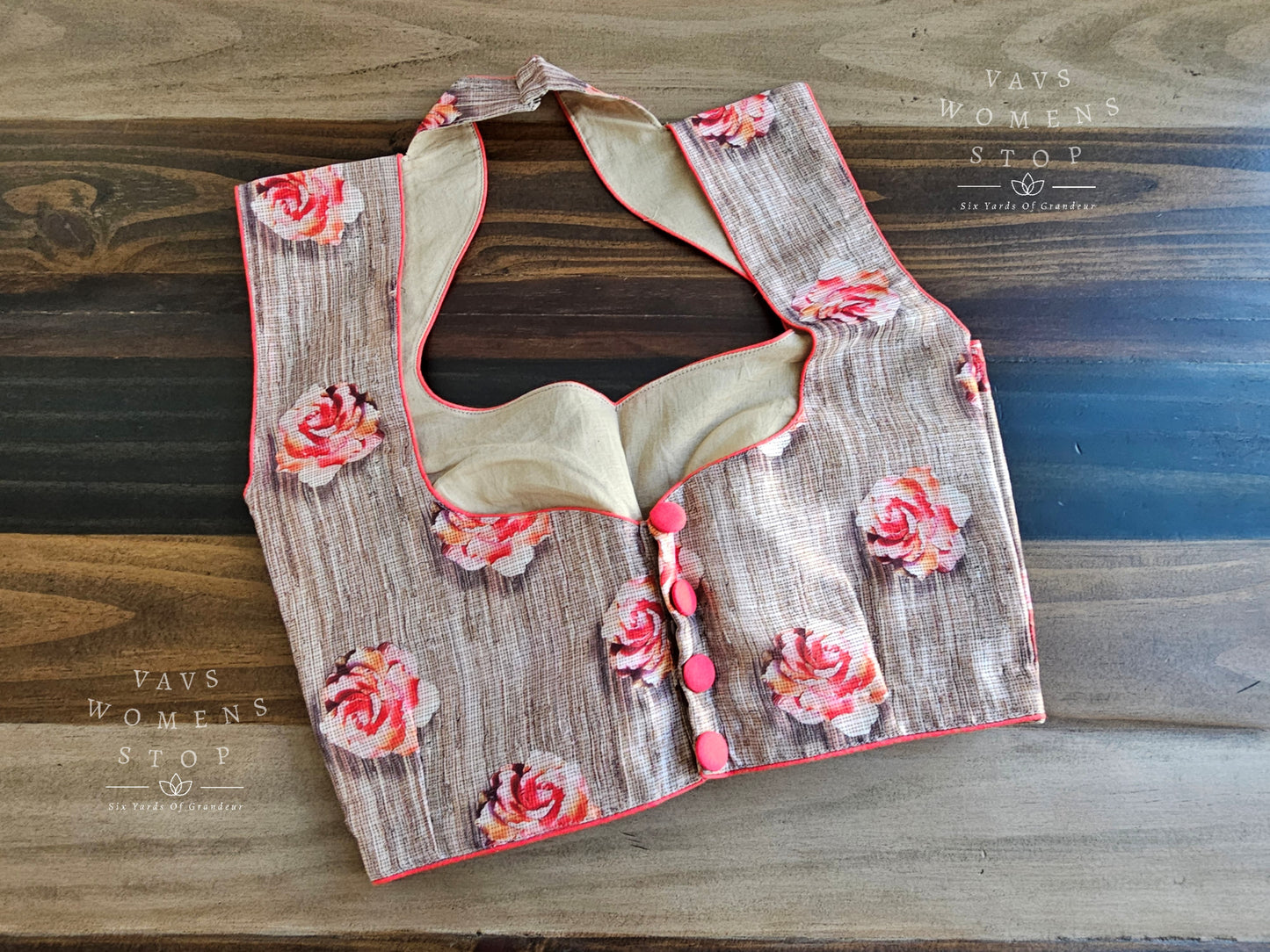 Floral Print Sleeveless Blouse