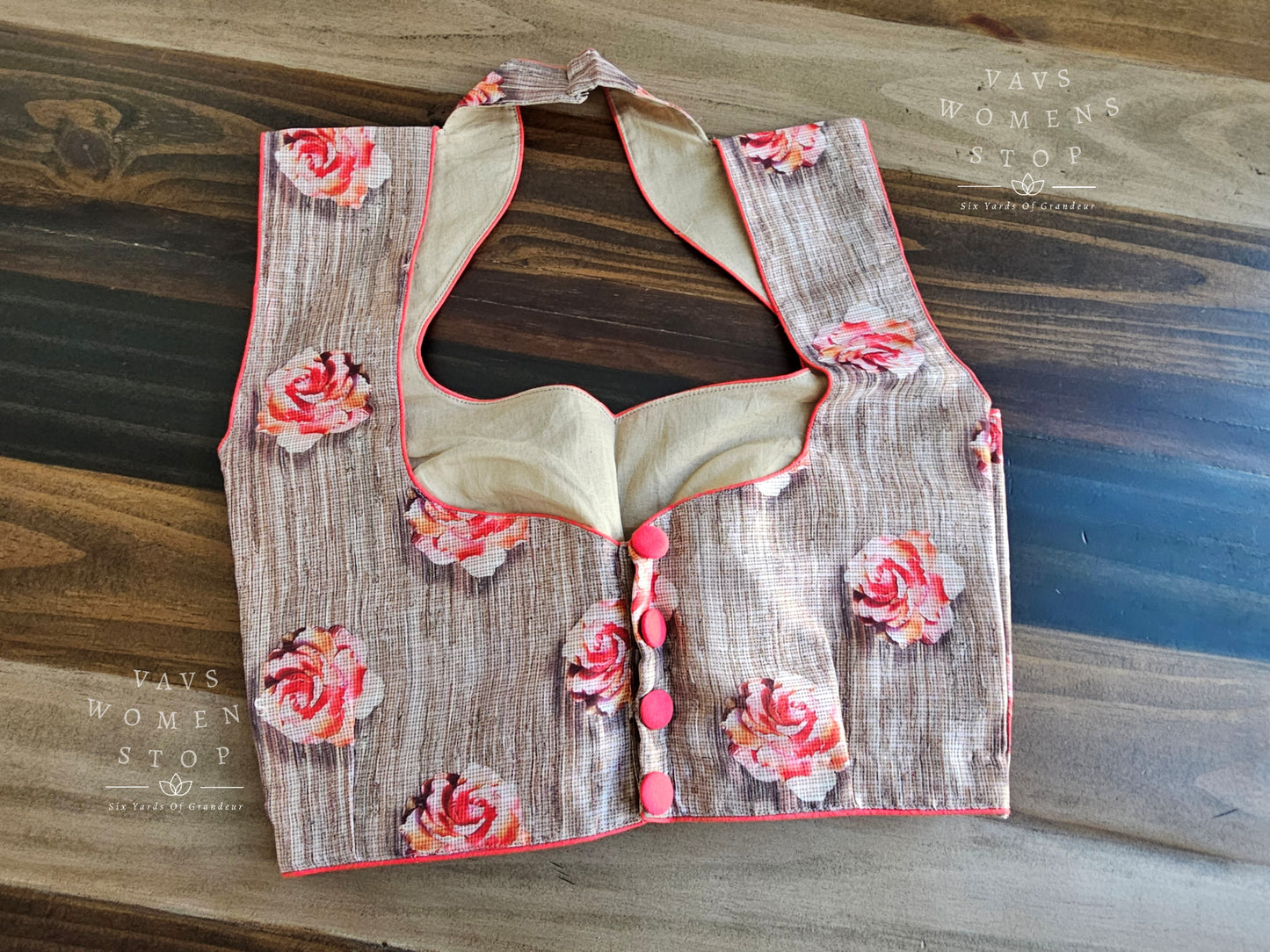 Floral Print Sleeveless Blouse