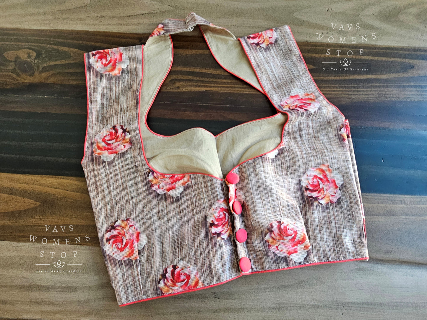 Floral Print Sleeveless Blouse