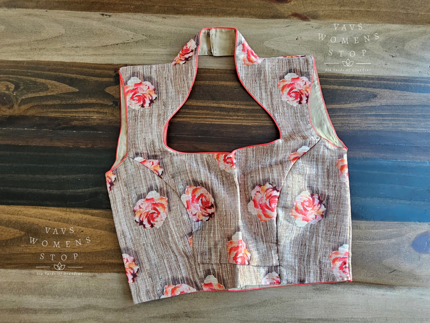 Floral Print Sleeveless Blouse