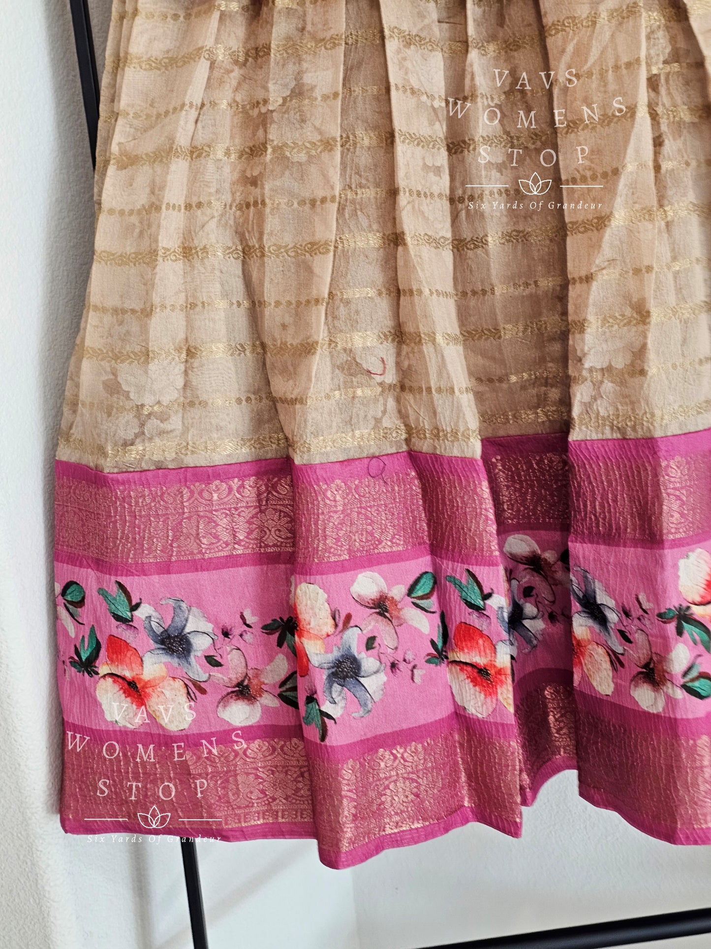 Designer Chanderi Silk Lehenga - Chinon Silk Blouse