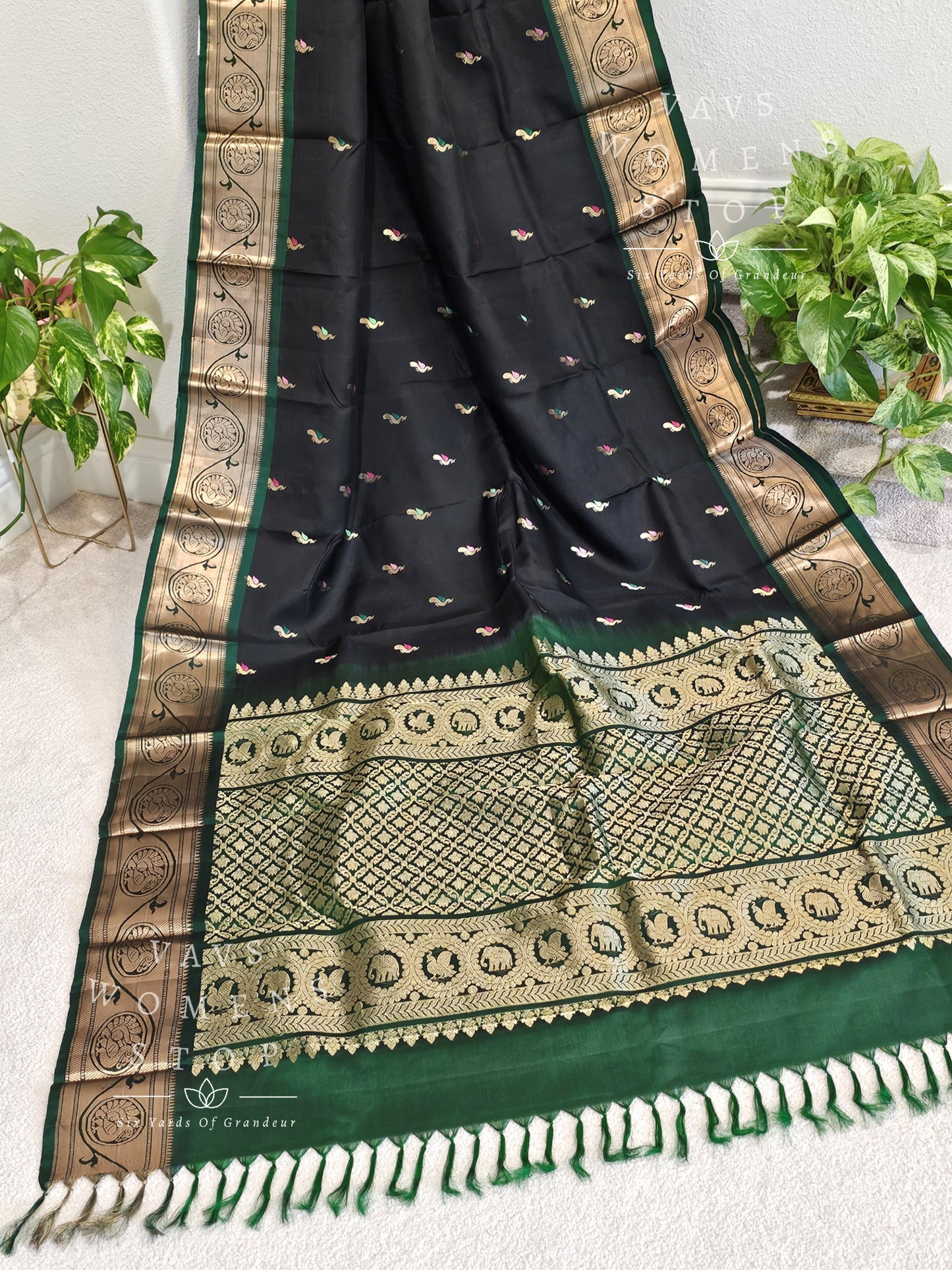 Pure Kanchi Soft Silk Saree - Blouse