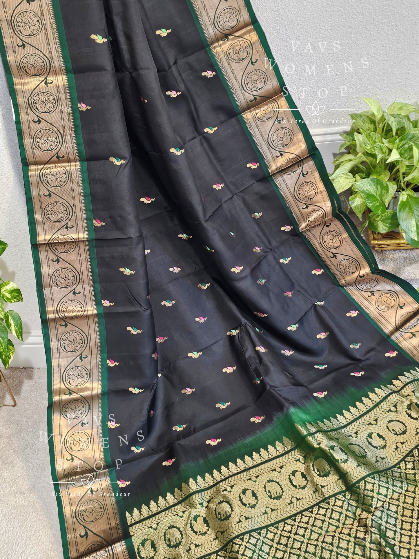 Pure Kanchi Soft Silk Saree - Blouse