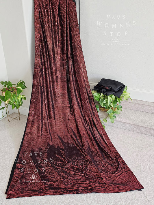 Designer Sequins Net Saree