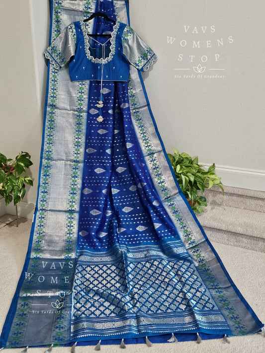 Pure Venkatagiri Pattu Saree - Blouse
