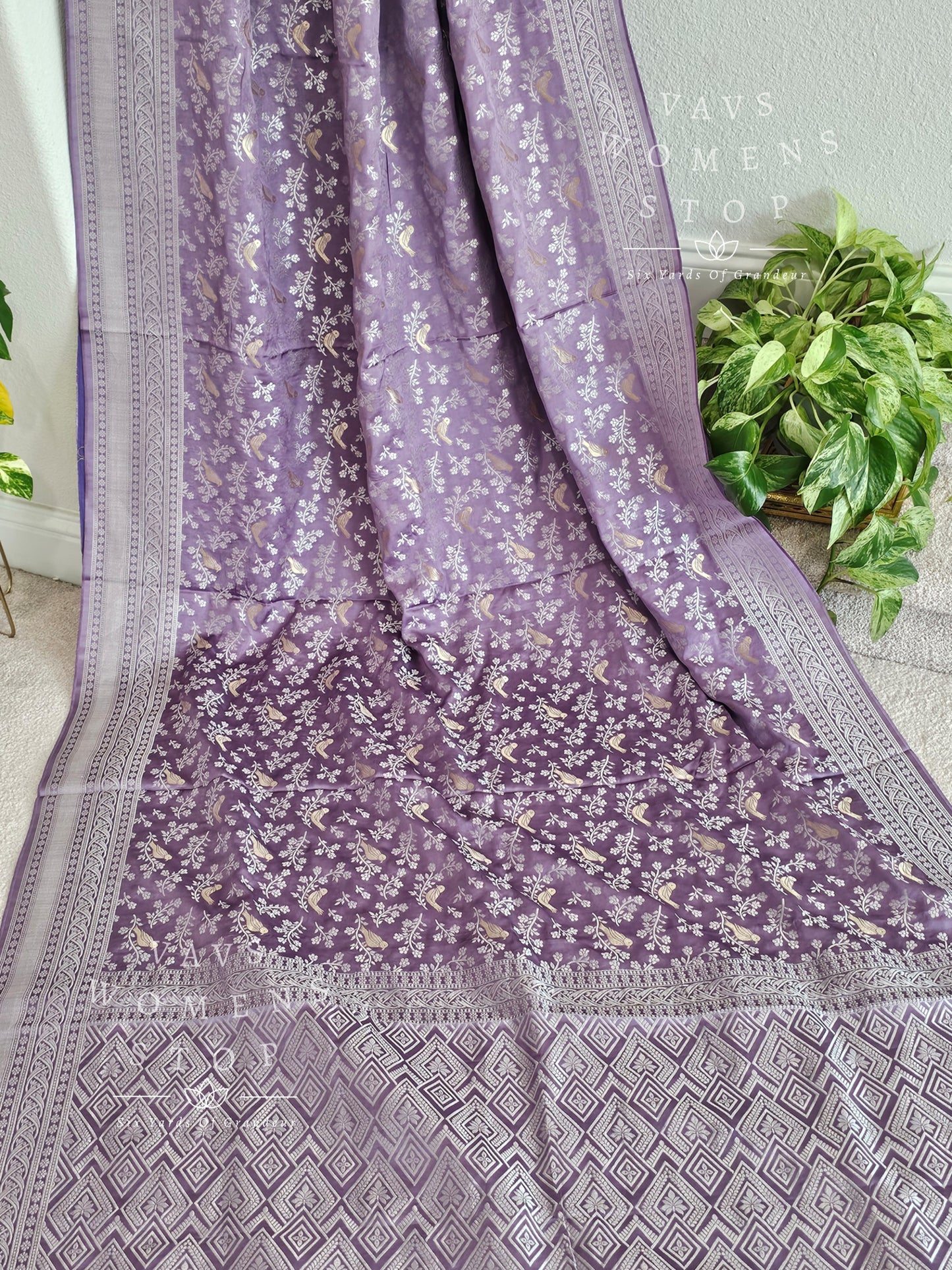 Mashru Satin Benarasi Silk Saree