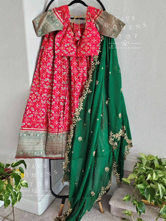 Benarasi Patola Half Saree/ Lehenga Set