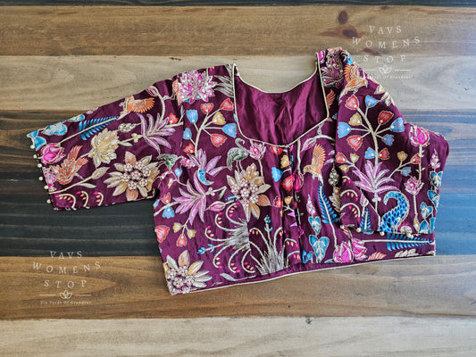 Kalamkari Silk Blouse