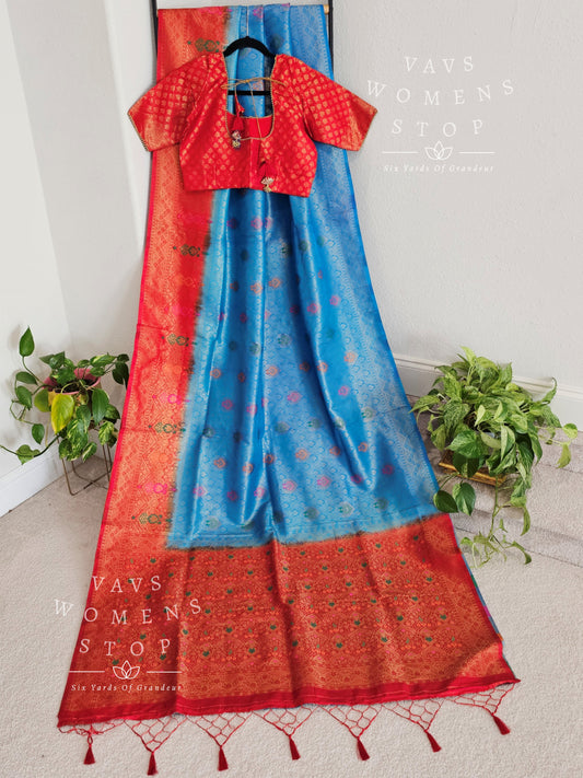 Benarasi Kubera Pattu Silk Saree - Blouse