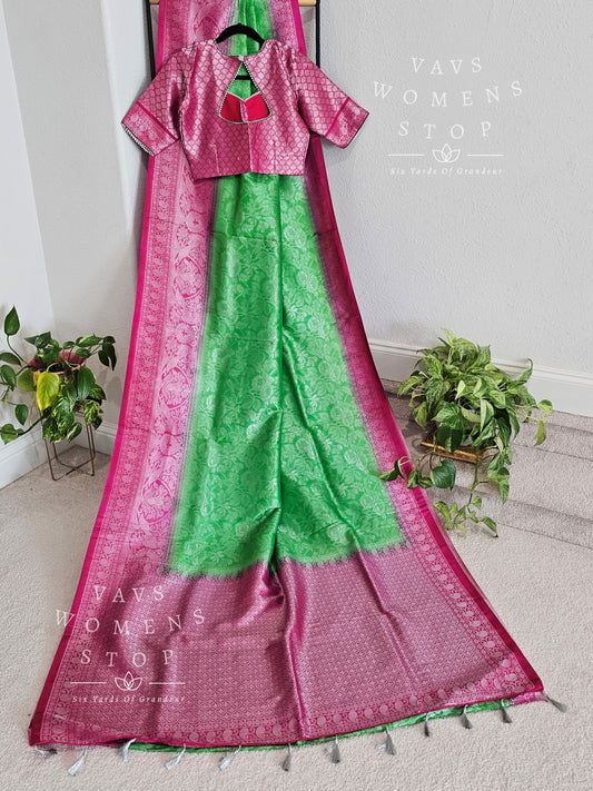 Benarasi Kubera Pattu Silk Saree - Blouse