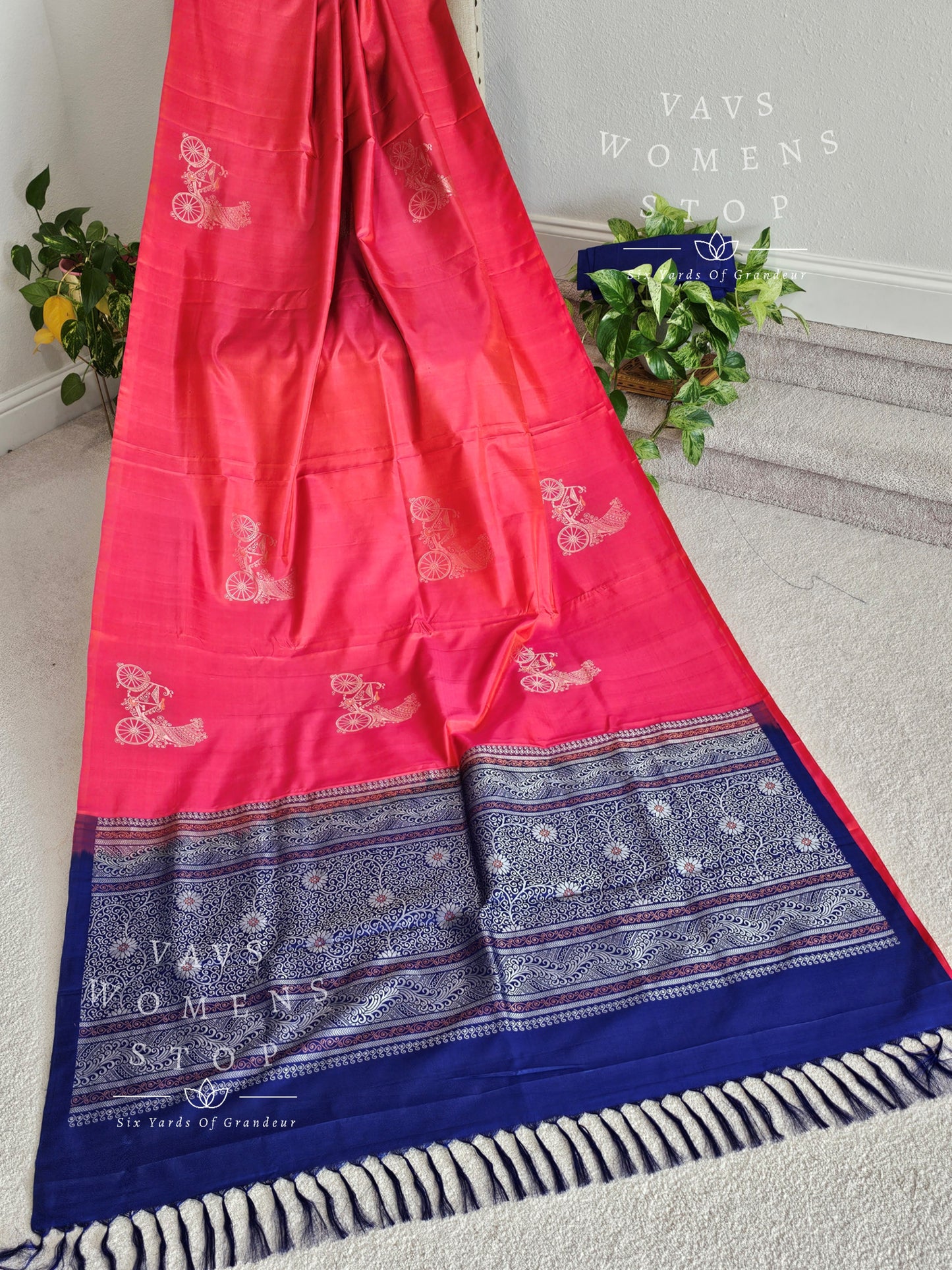 Pure Kanchi Soft Silk Borderless Saree