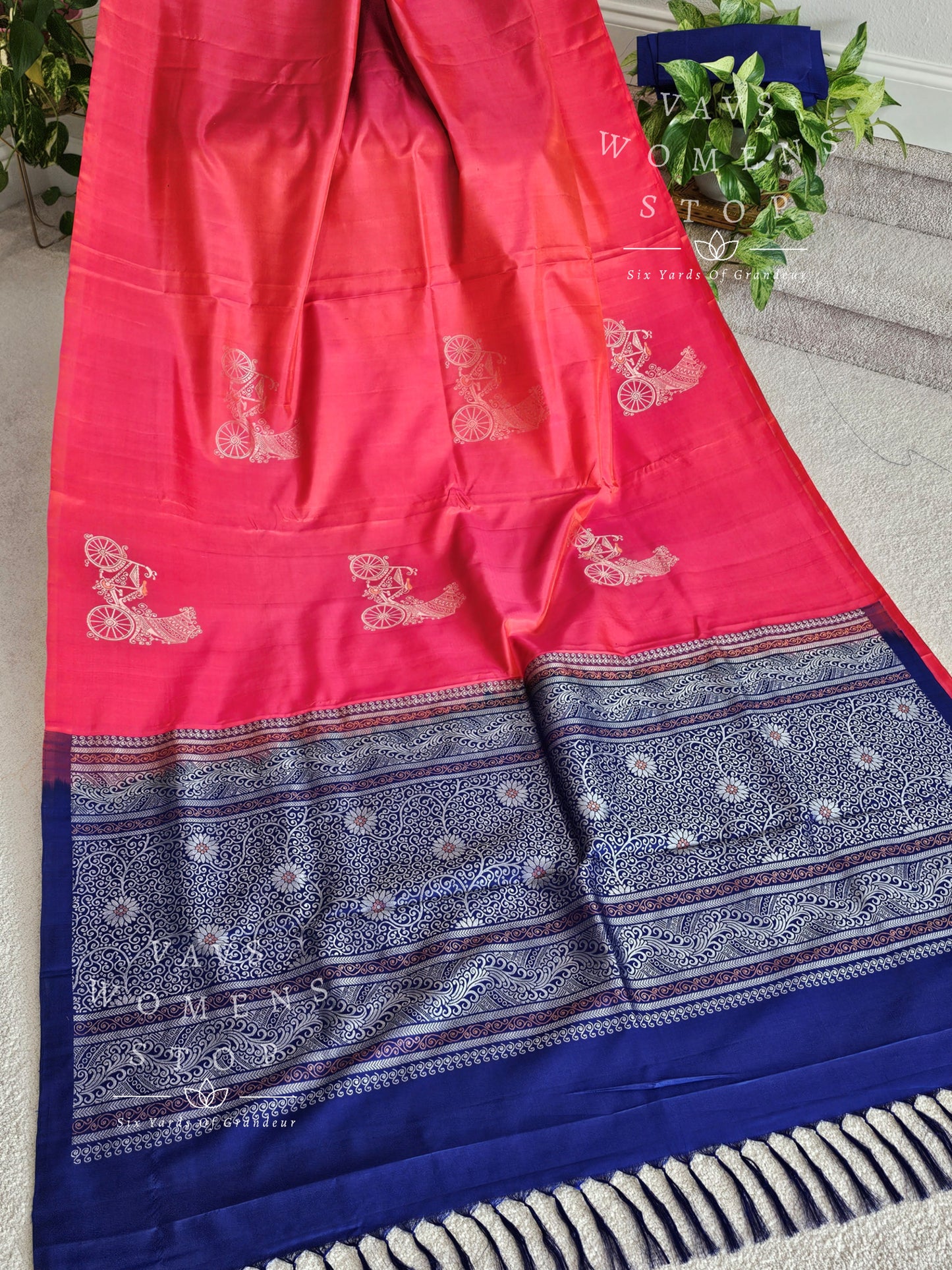 Pure Kanchi Soft Silk Borderless Saree