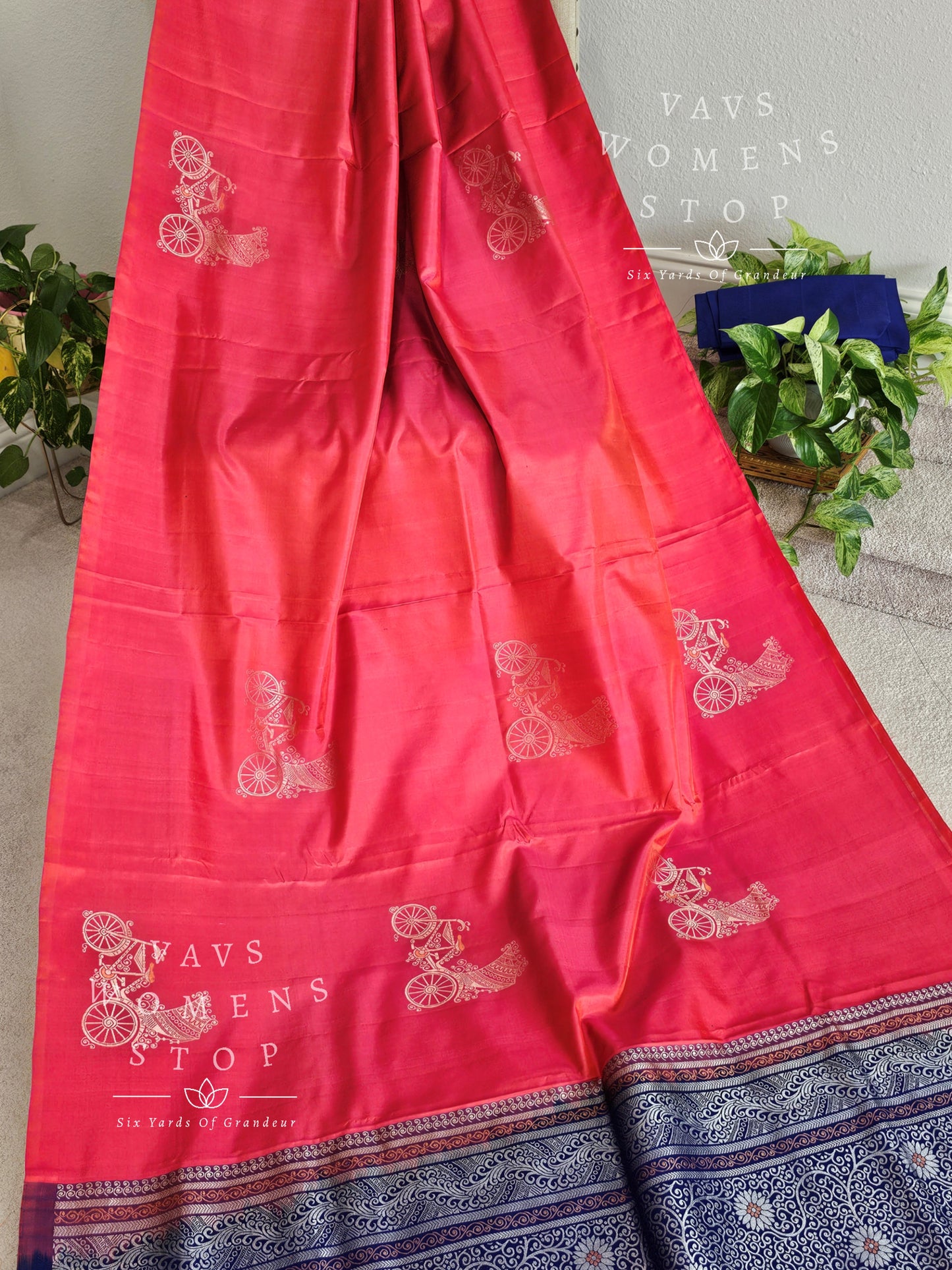 Pure Kanchi Soft Silk Borderless Saree