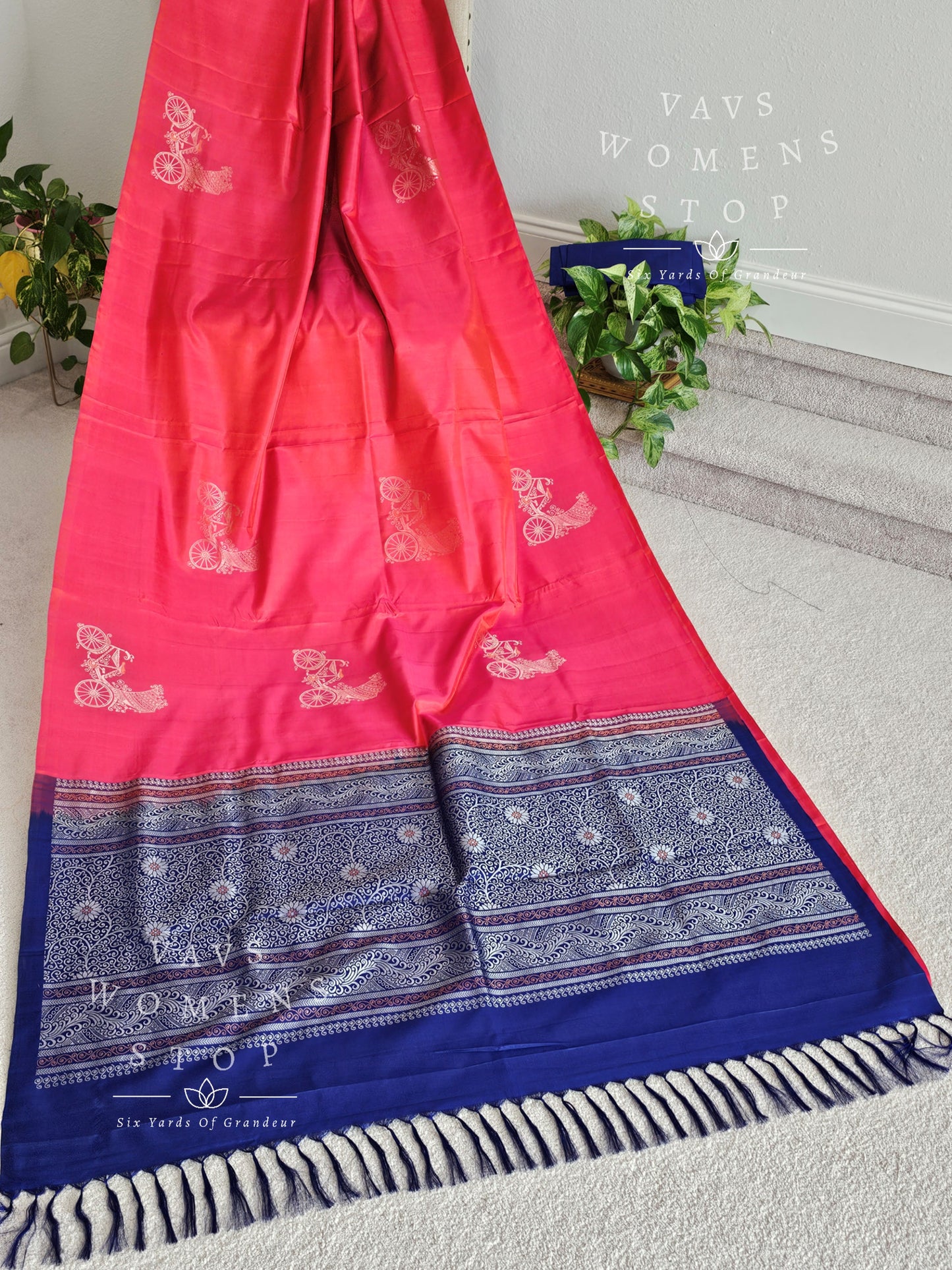 Pure Kanchi Soft Silk Borderless Saree