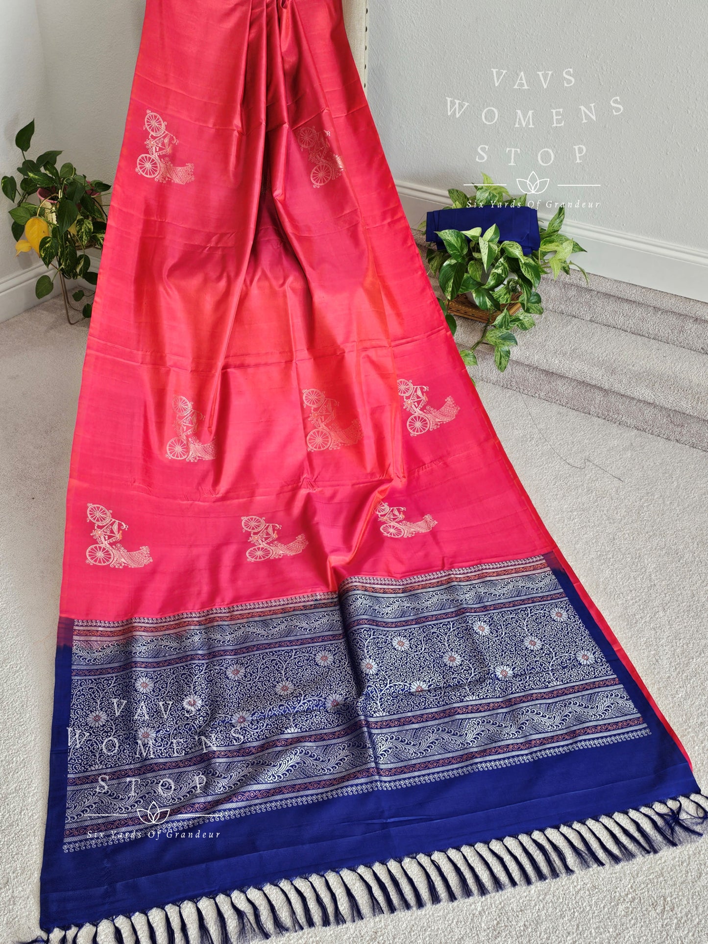 Pure Kanchi Soft Silk Borderless Saree