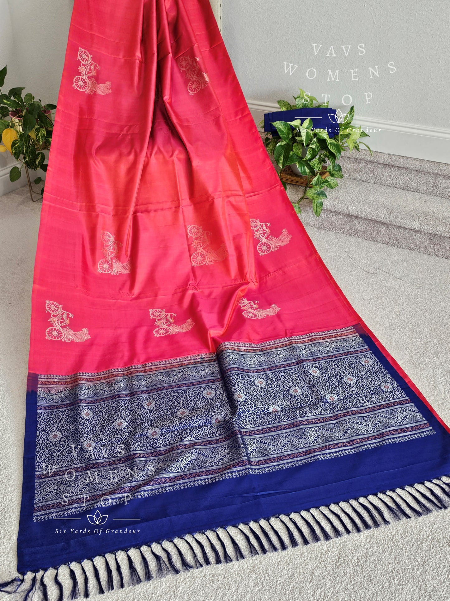 Pure Kanchi Soft Silk Borderless Saree