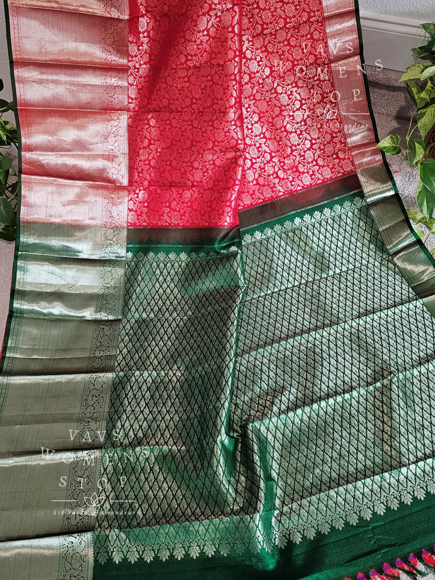 Red Color Pure Kanchi Pattu Silk Saree