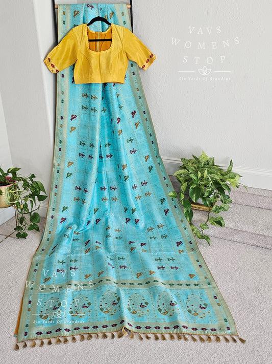 Munga Crepe Silk Saree - Blouse