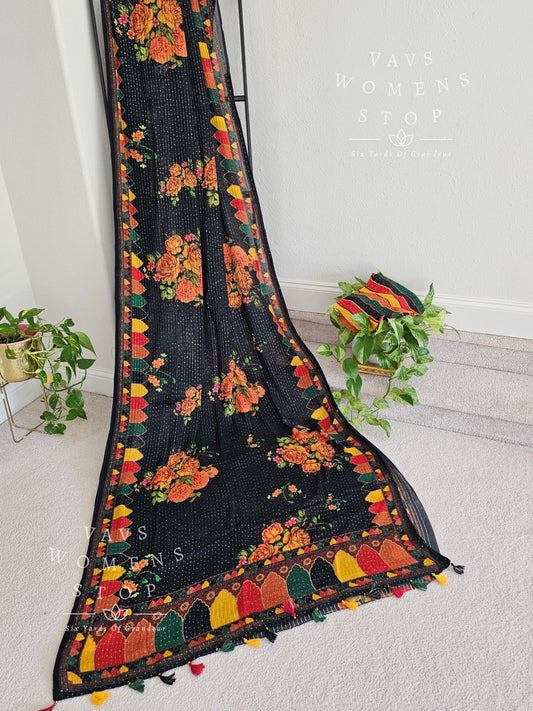 Sabyasachi Inspired Designer Pure Georgette Sequins Saree