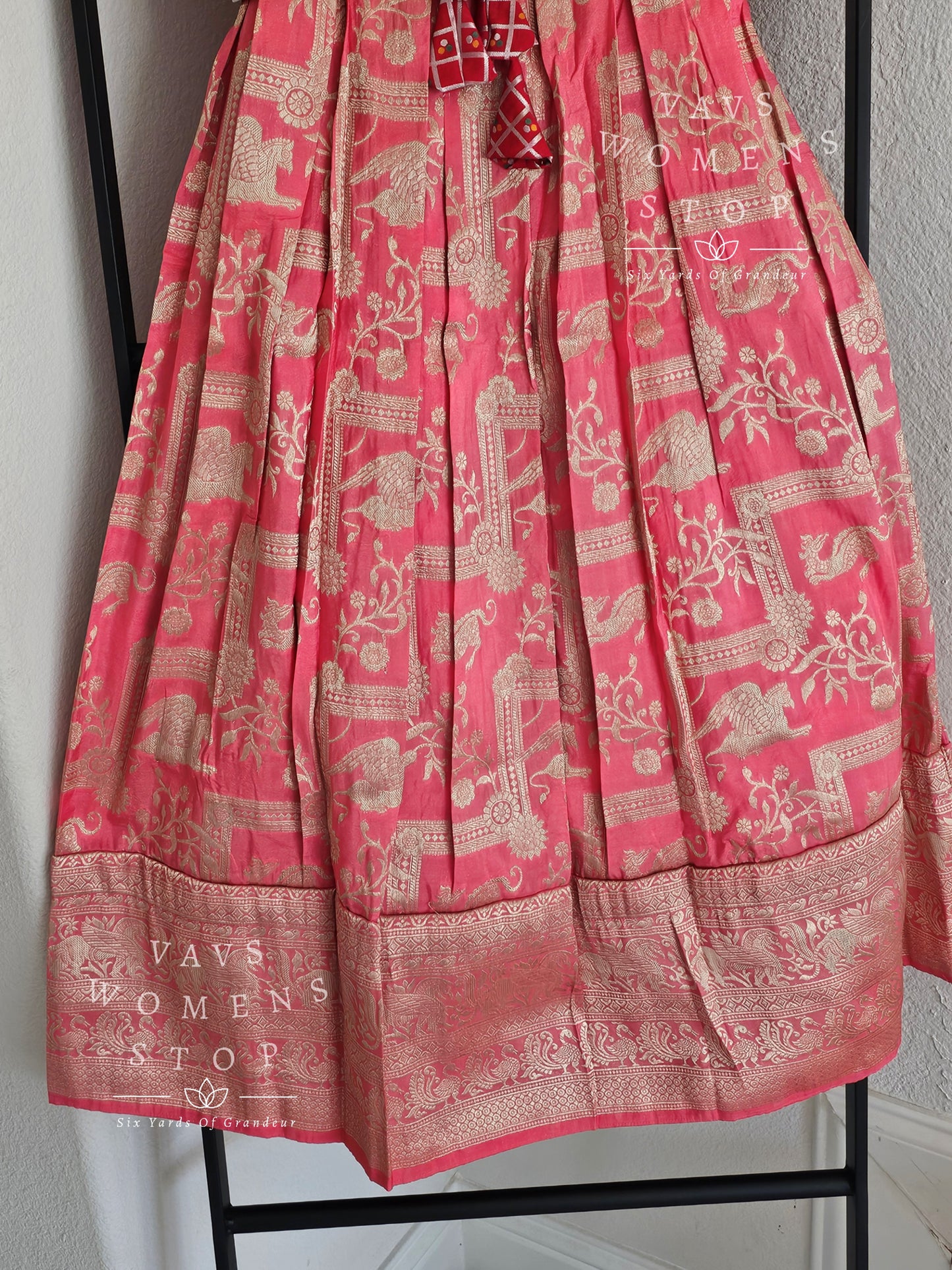 Benarasi Silk Lehenga/ Pattu Pavada Set