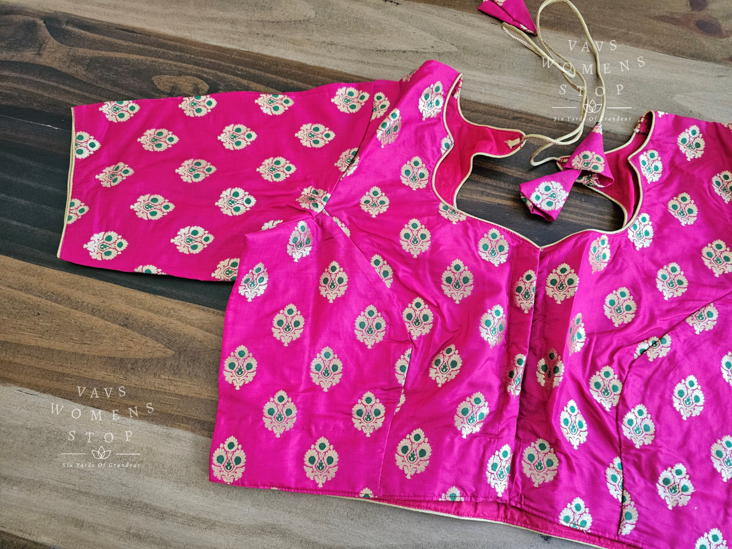 Pure Benarasi Pink Silk Blouse