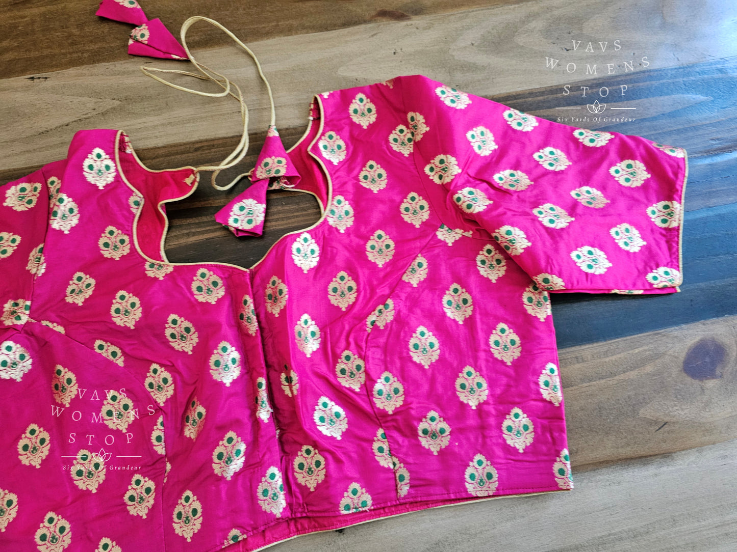 Pure Benarasi Pink Silk Blouse