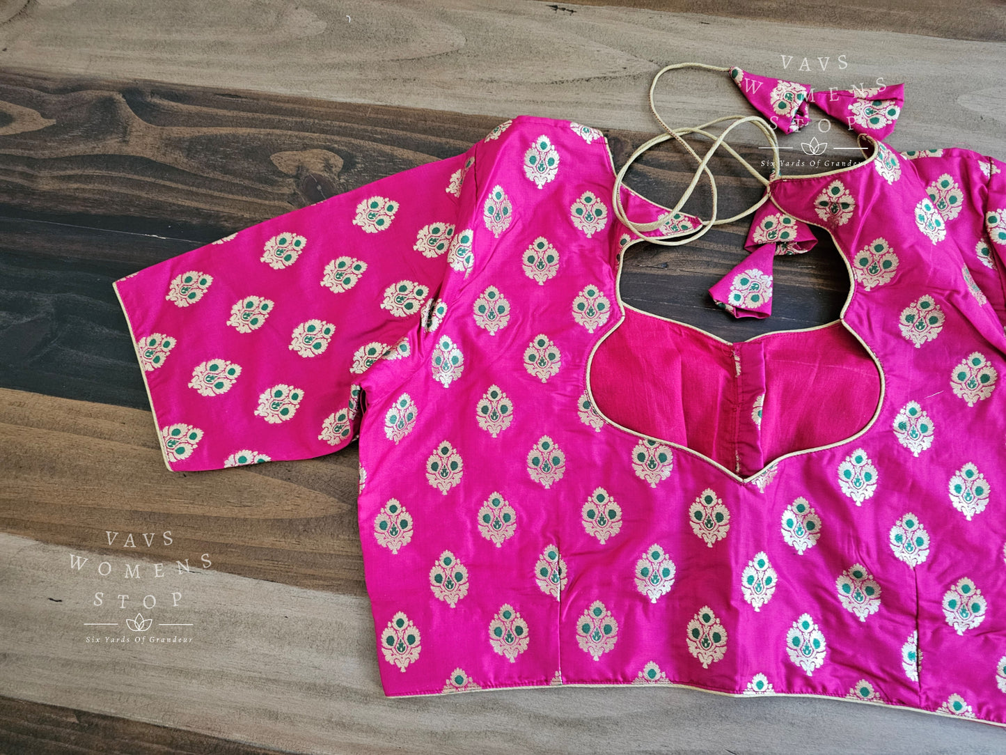 Pure Benarasi Pink Silk Blouse