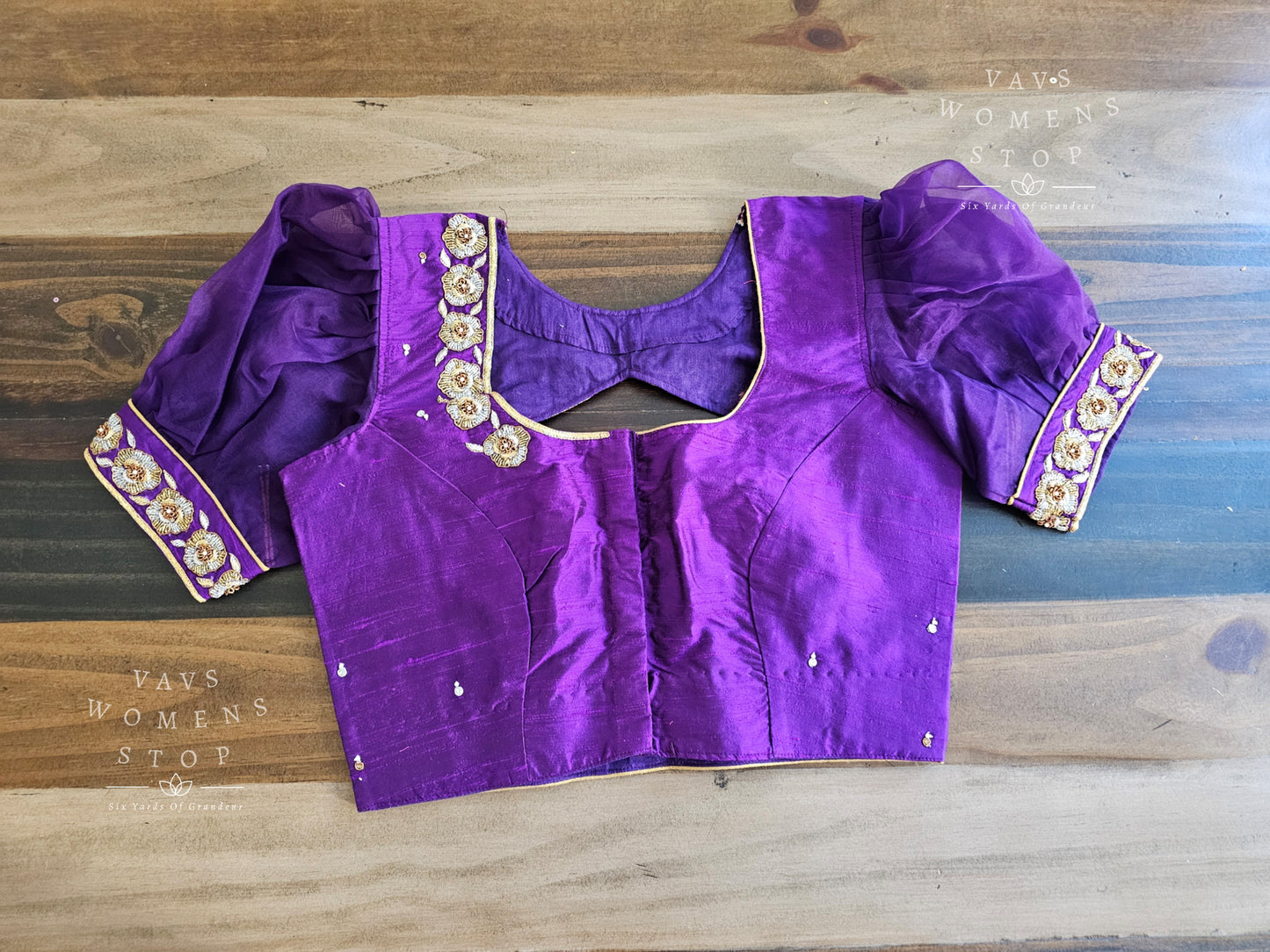 Pure Rawsilk Maggam Blouse