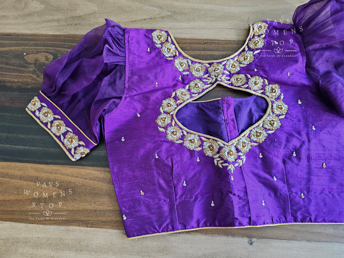 Pure Rawsilk Maggam Blouse