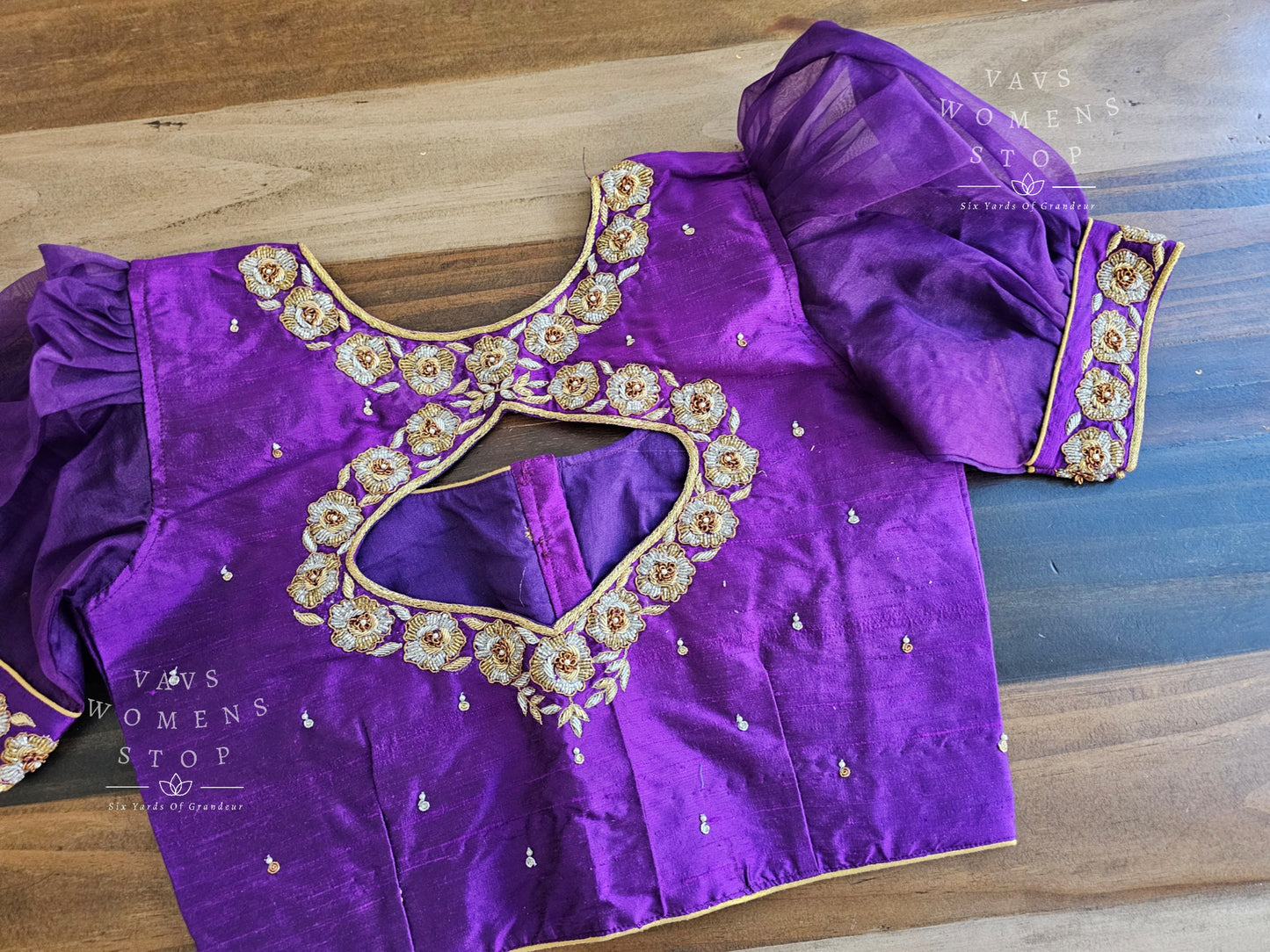 Pure Rawsilk Maggam Blouse