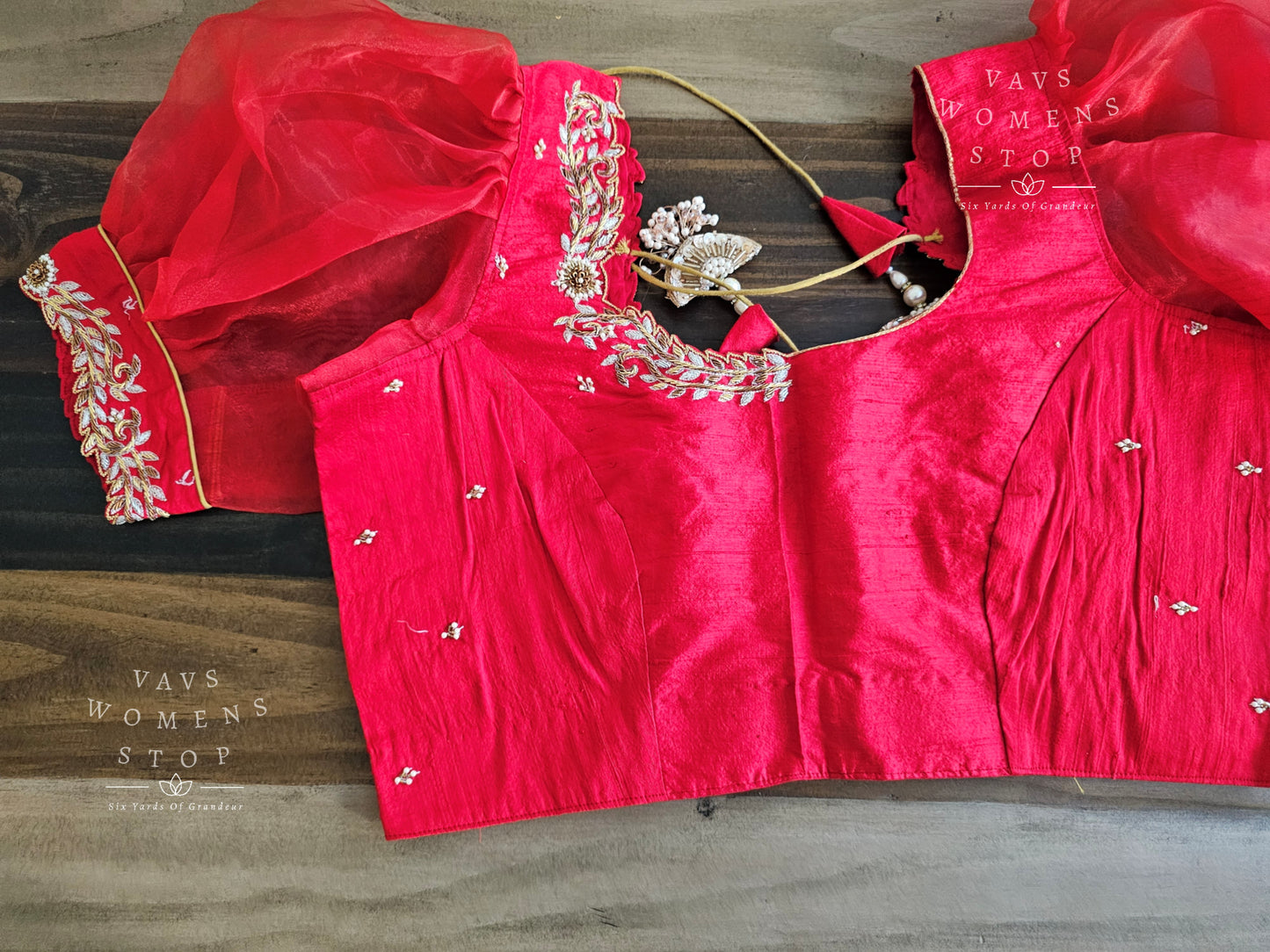 Pure Rawsilk Maggam Blouse