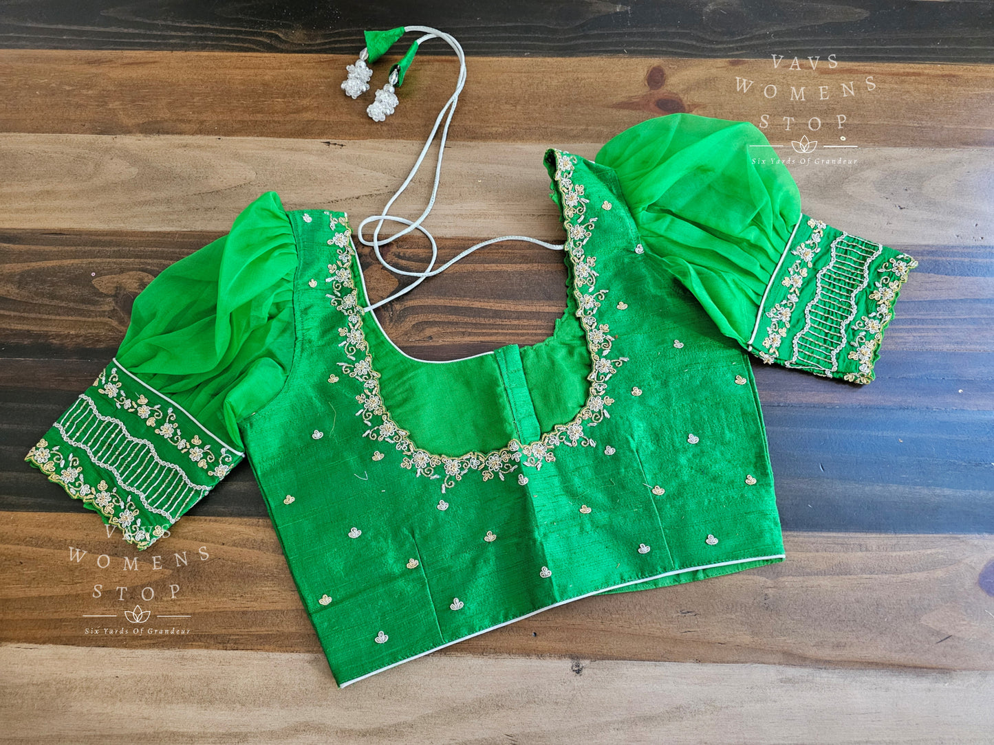 Pure Rawsilk Maggam Blouse