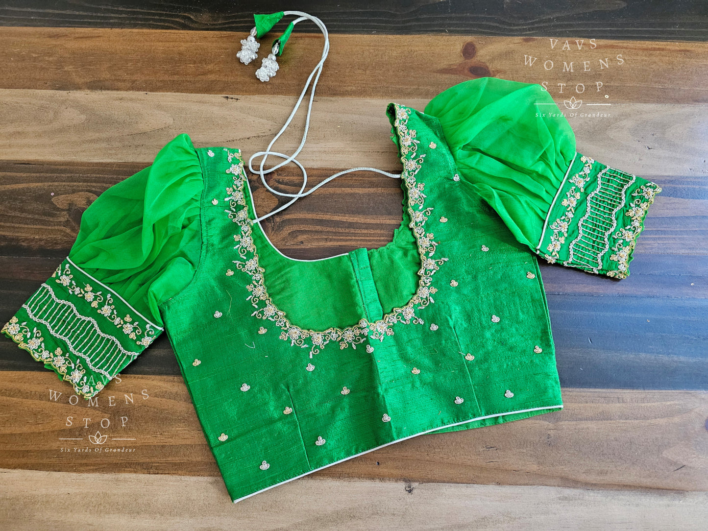 Pure Rawsilk Maggam Blouse