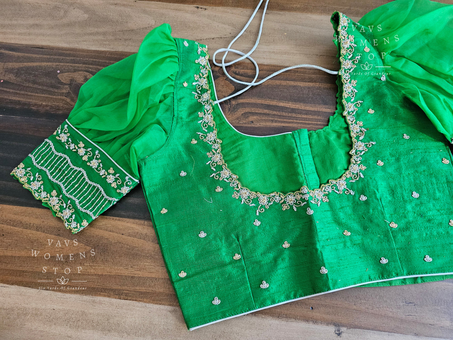 Pure Rawsilk Maggam Blouse