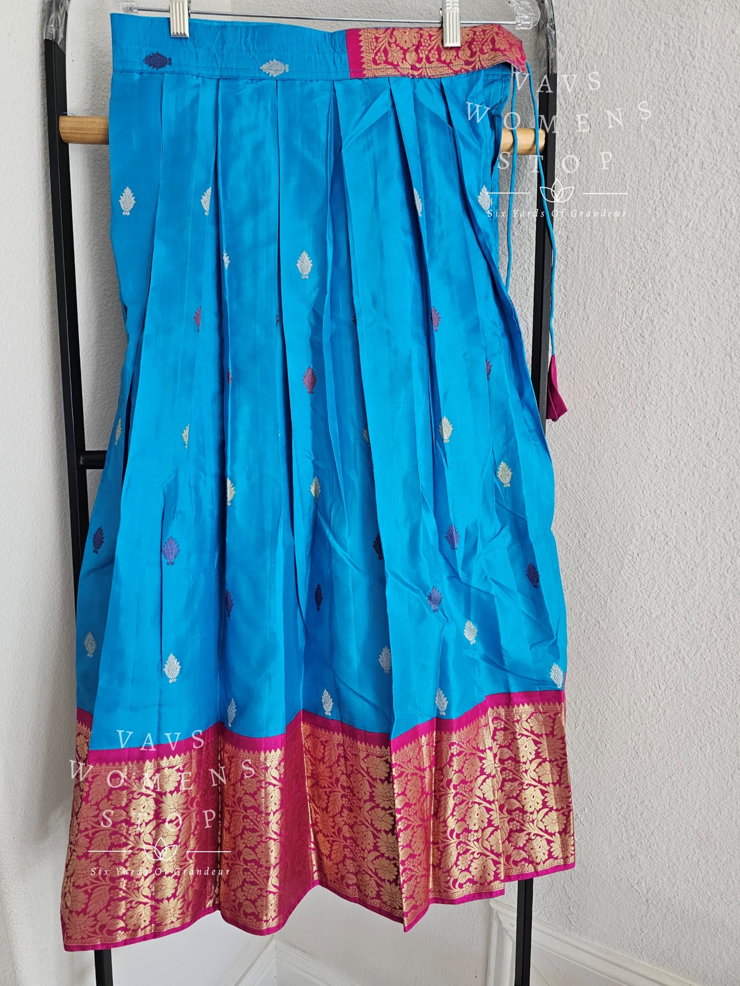 Pure Kanchi Silk Lehenga/ Pattu Pavada Set