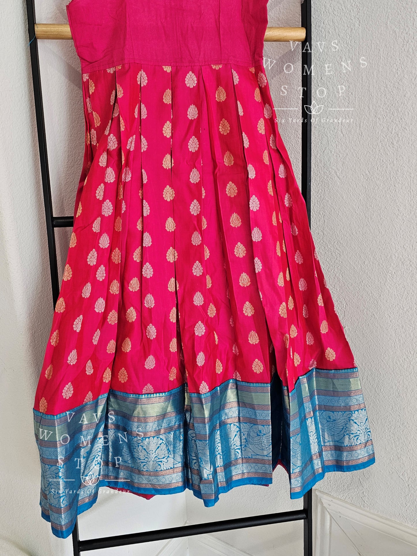 Pure Kanchi Silk Lehenga/ Pattu Pavada Set