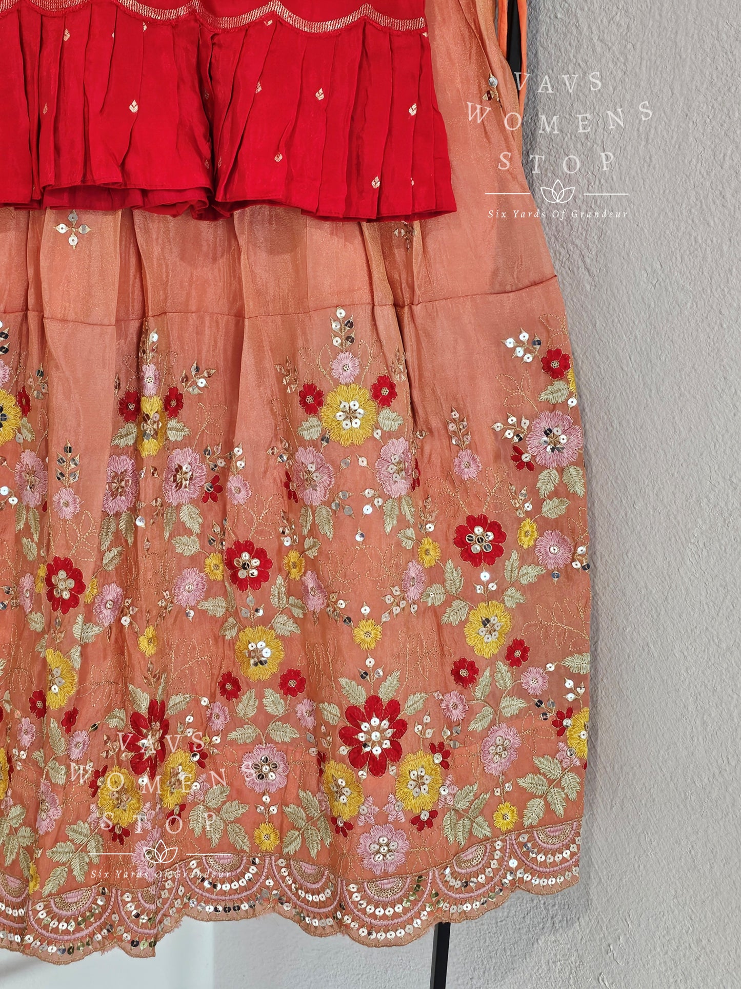 Munga Benarasi Tissue Lehenga Set