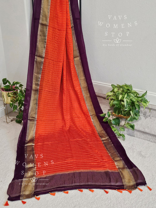 Pure Wrinkle Crepe Silk Saree