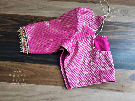 Pink Benarasi Blouse