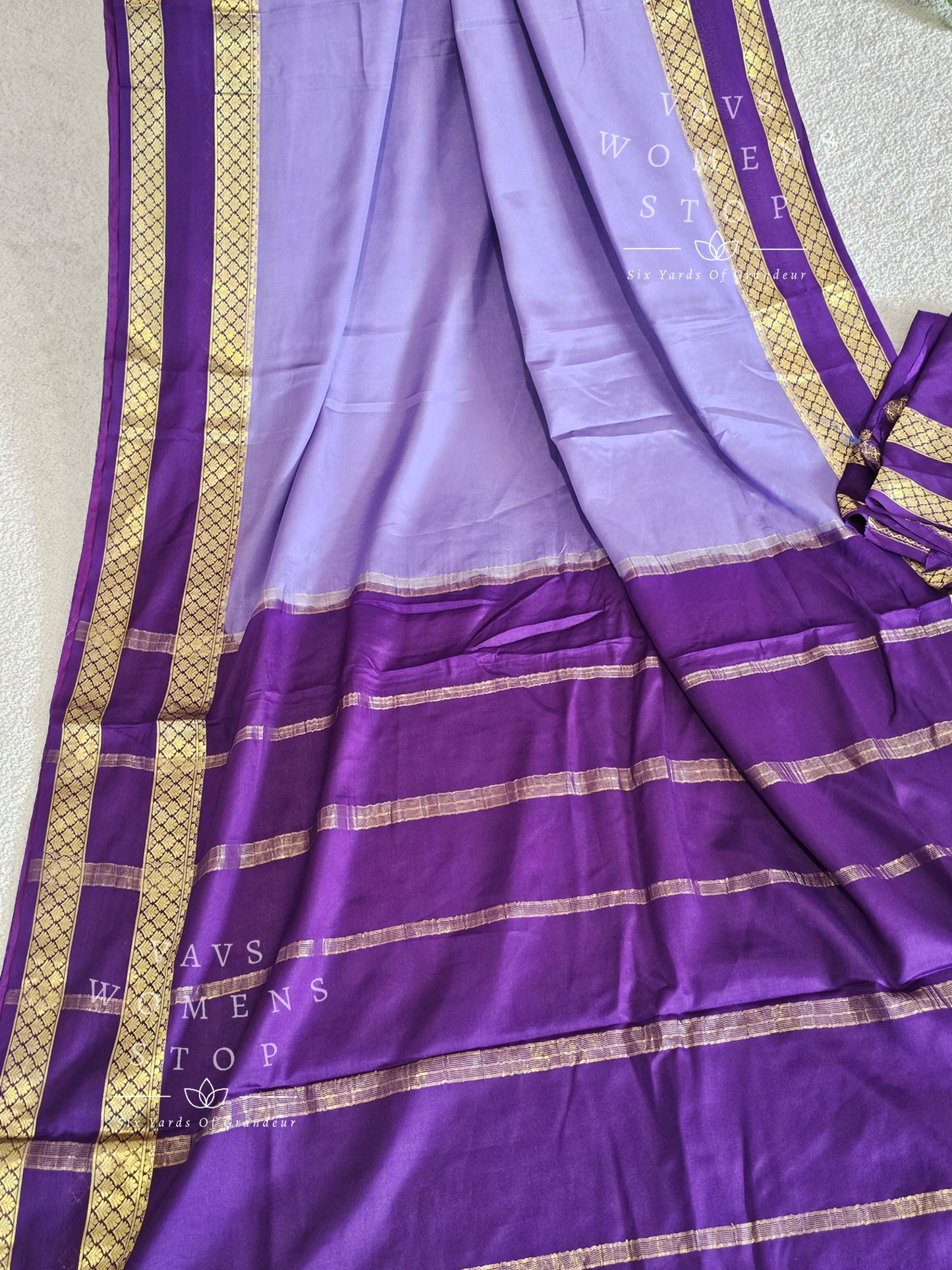 Pure Mysore Crepe Silk Saree