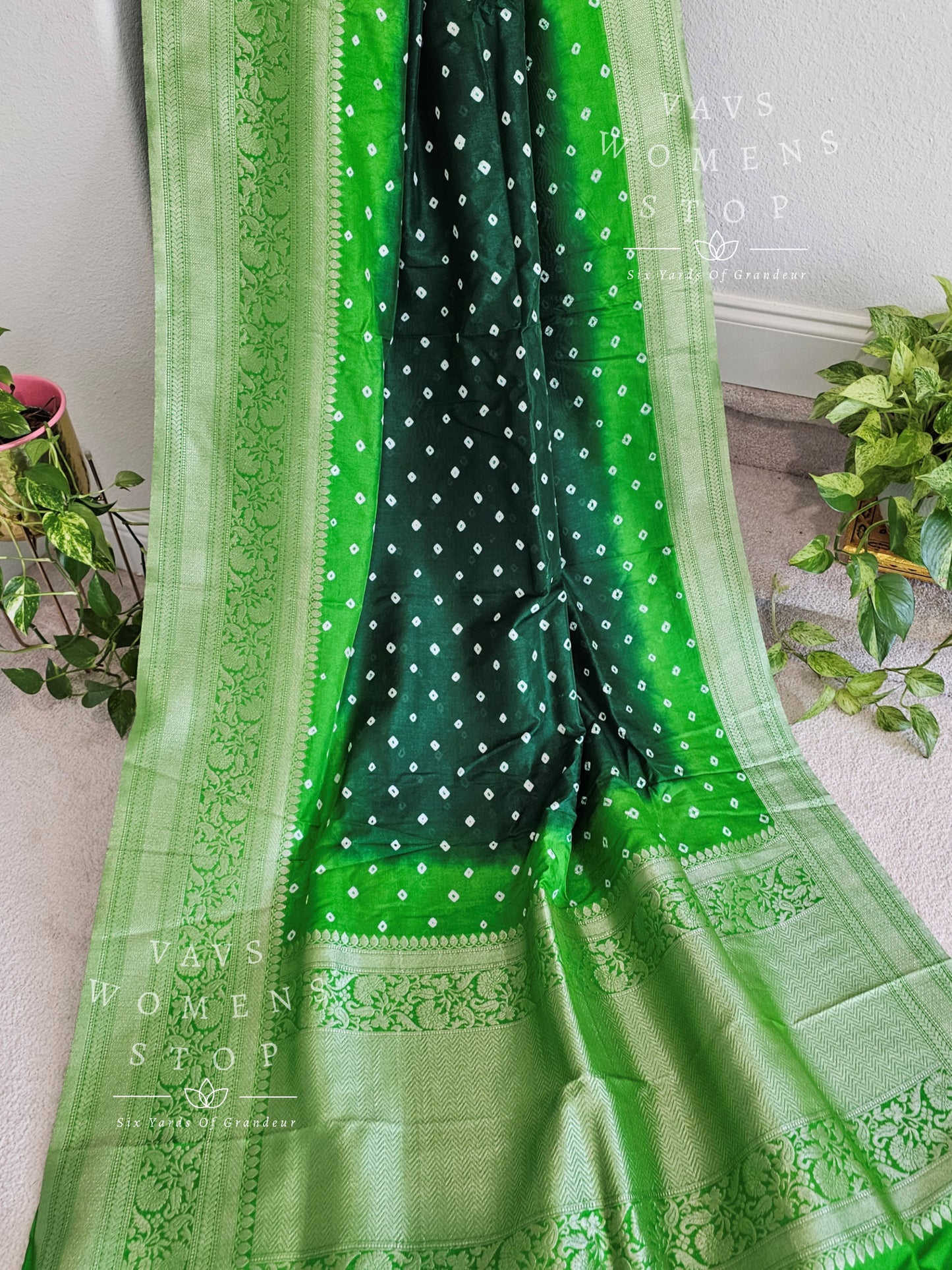 Blended Jute Dupion Bhandini Paithani Border Saree - Blouse