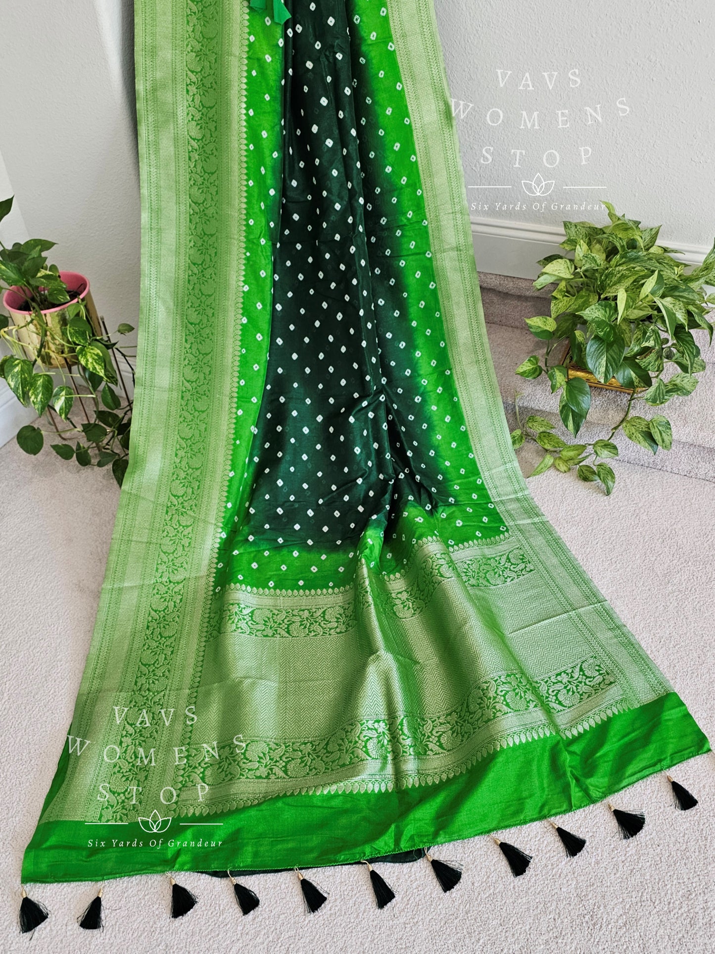 Blended Jute Dupion Bhandini Paithani Border Saree - Blouse