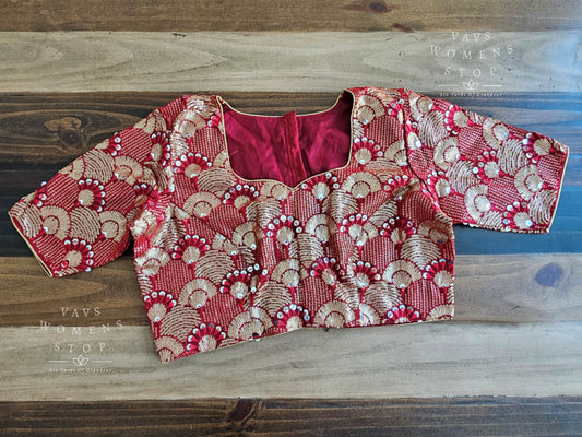 Designer Georgette Sequins Blouse
