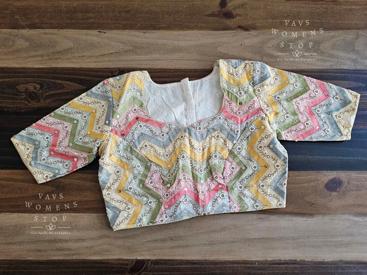 Designer Georgette Multithread Work Blouse