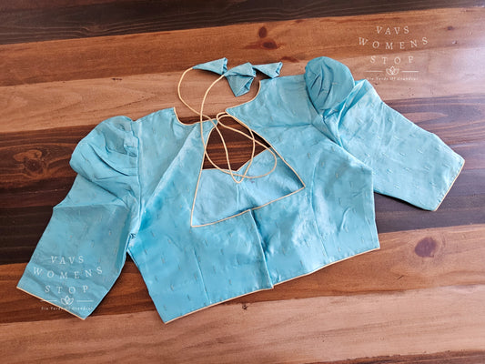 Blue Tissue Blouse