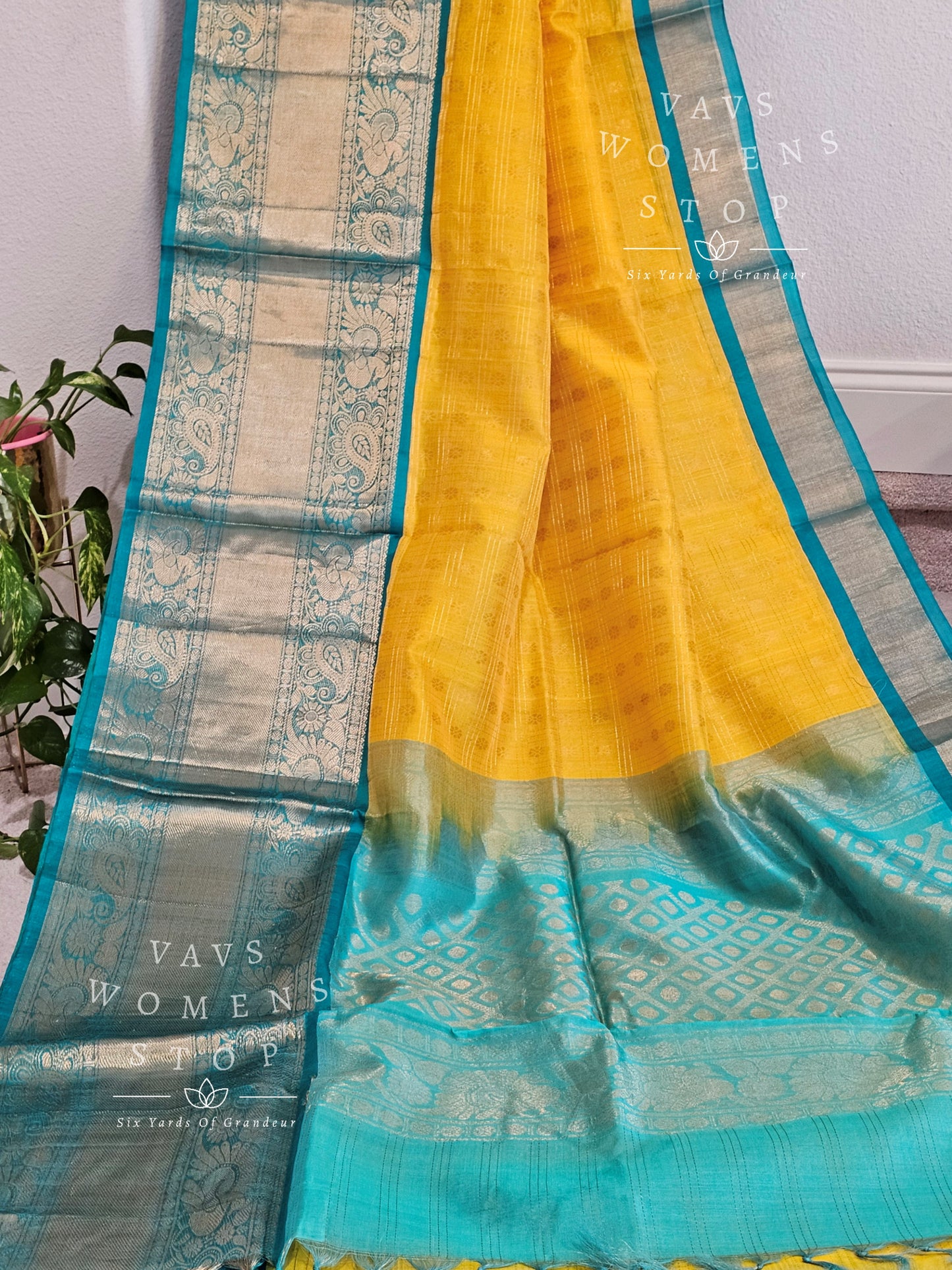 Pure Kuppadam Pattu Silk Cotton Saree - Blouse