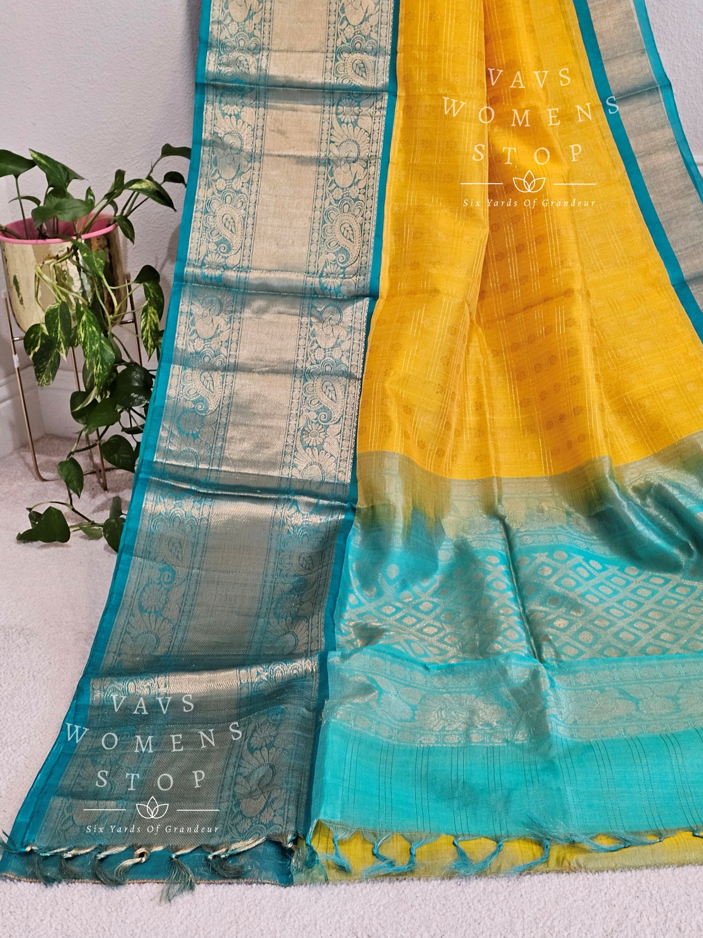 Pure Kuppadam Pattu Silk Cotton Saree - Blouse